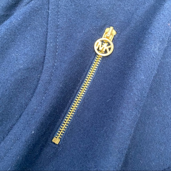 Michael Kors Wool Blend Zip Front Coat - Picture 7 of 7